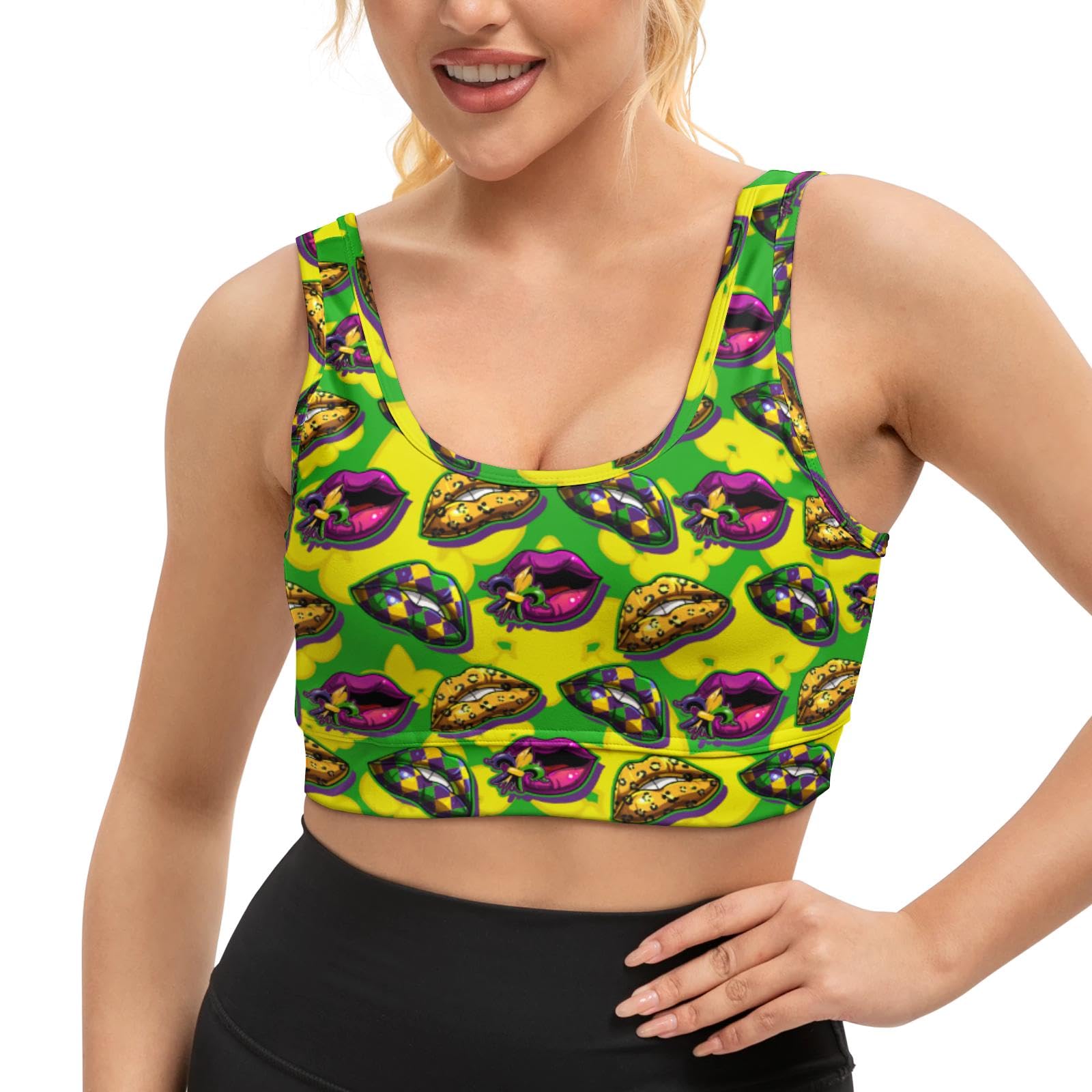 Yoga top Women's Cheerleading Uniform Gym Outfit Running Crop Tops Yoga Shirts Casual Tank Top