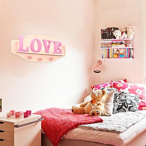 Miniatura 5 de AOCEAN Letras de madera rosa de 8 pulgadas, letras de madera sin terminar para decoración de pared, letras decorativas de pie en rodajas, decoración