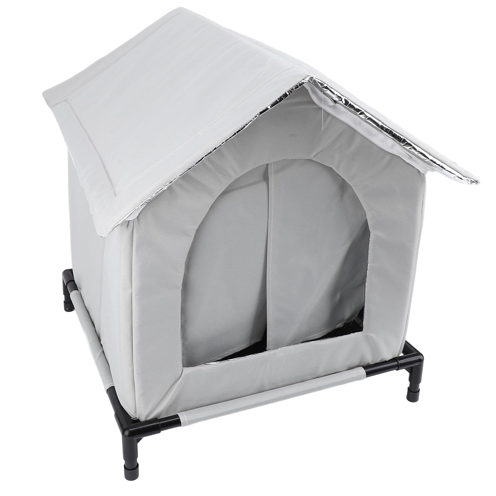 Tente Extérieure d'hiver pour Chat, Abri d'hiver étanche pour Chat, Maison Extérieure Errant (Gray)
