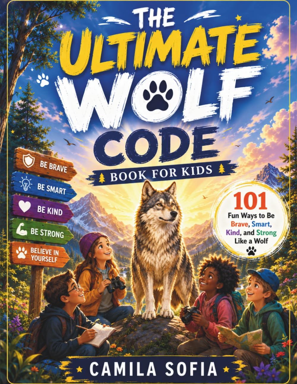 The Ultimate Wolf Code Book For Kids: 101 Fun Ways to Be Brave, Smart, Kind, and Strong Like a Wolf