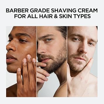 Hawkins & Brimble - Shaving Cream for Men, 100g - Luxurious Shaving Cream for Sensitive Skin and Nourishing - Smooth Finish Shave for Men without Animal Testing - Signature Elemi & Ginseng Fragrance