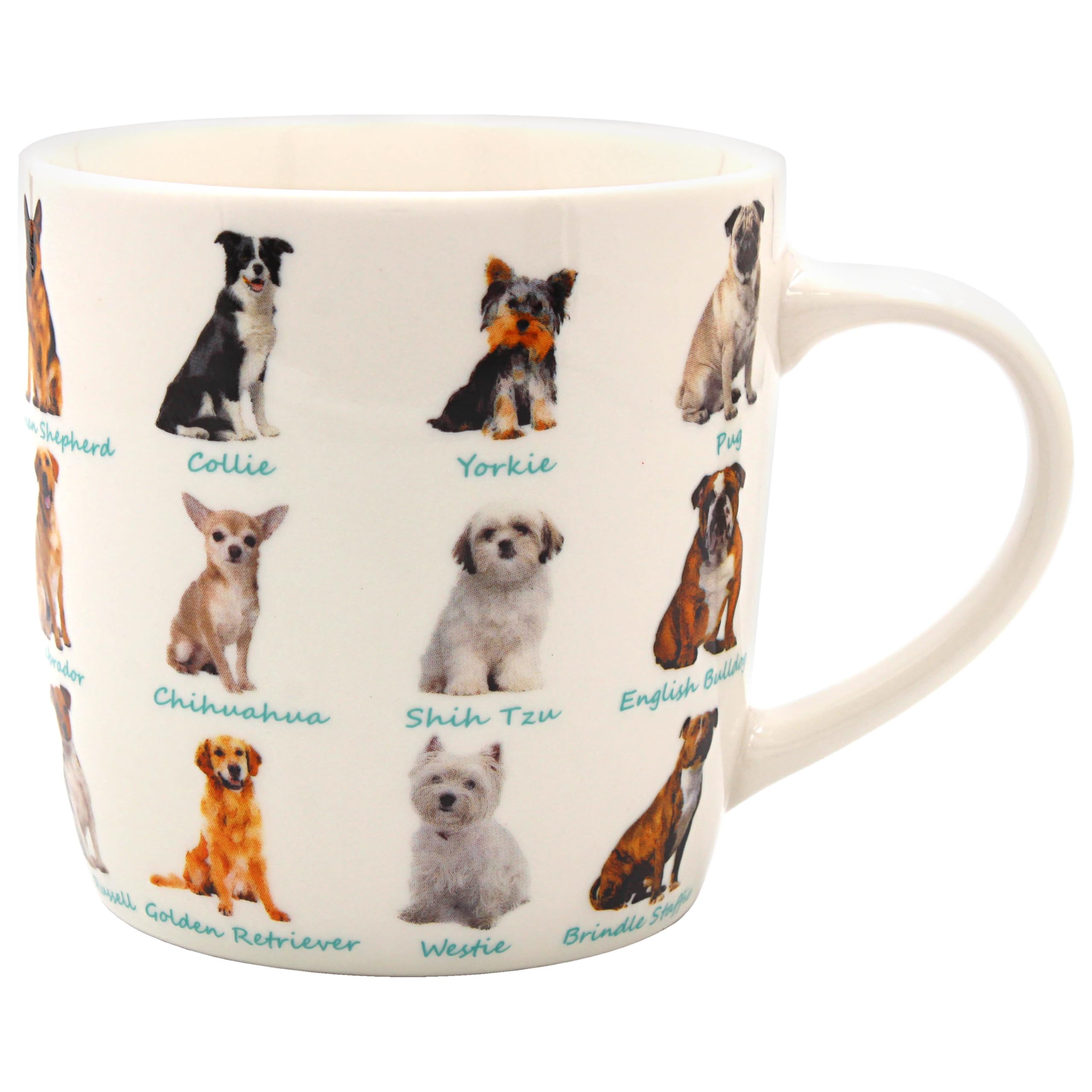 THE Leonardo Collection Dogs Mug, Tea and Coffee Mugs for Hot Drinks | Fine China Printed Mugs for Kitchen & Home | Reusable Ceramic Cups for Every Occasion | Birthday Gifts for Women & Men