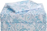 Vista 48 de JSD Juego de sábanas florales azul marino, tamaño individual, sábanas de microfibra impresas de 3 piezas, bolsillo extra profundo, sin arrugas