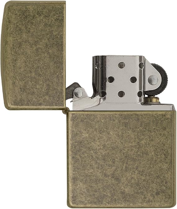Zippo Armor Pocket Lighter, Tumbled Brass