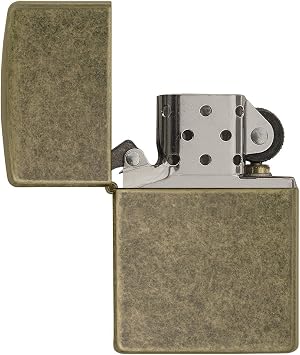 Zippo Armor Pocket Lighter, Tumbled Brass