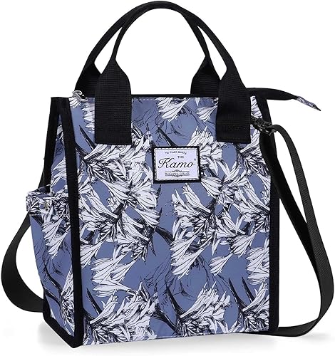 Miniatura 1 de Kamo Bolsas de almuerzo para mujer, bolsa de almuerzo aislada, contenedor para el trabajo, viajes, playa, correa de hombro ajustable