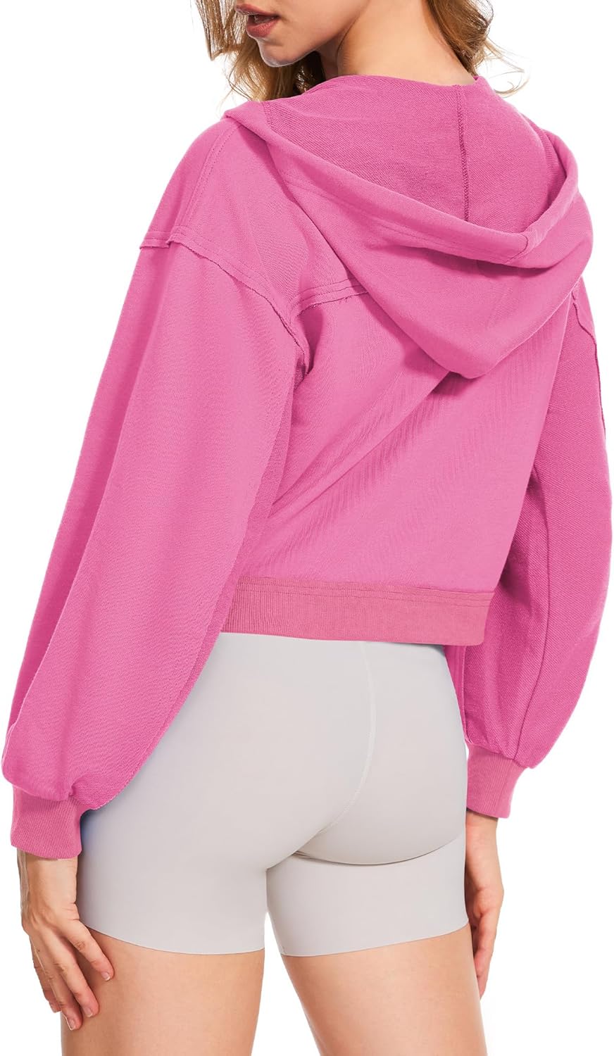 Taurus Womens Cropped Zip Up Hoodies Long Sleeve Lightweight Jacket with Pockets Hooded Sweatshirt Fashion Outfits - Image 6