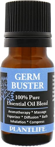 Plantlife Mezcla de aceites esenciales Germ Buster (100% puro y natural, grado terapéutico) de Plantlife