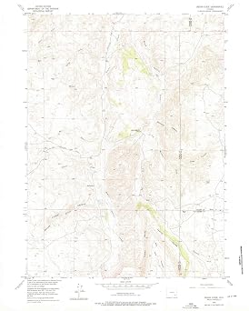 YellowMaps Indian Guide WY topo map, 124000 Scale, 7.5 X 7.5 Minute, Historical, 1955, Updated 1976, 27 x 21.6 in - Polypropylene