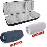 Vista 5 de Geekria Funda protectora compatible con JBL Charge 5, Charge 4 altavoz Bluetooth portátil, funda protectora de repuesto para viajes, bolsa