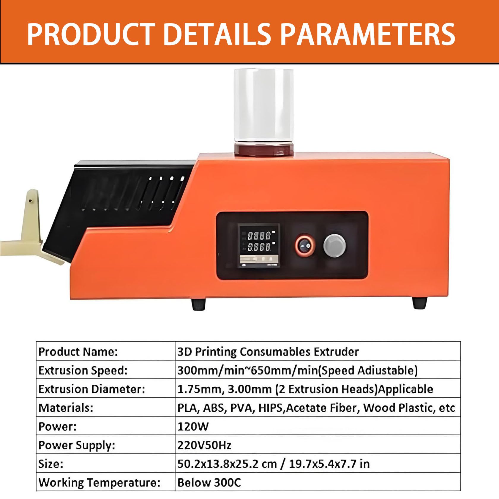 Machine D'Extrusion De Filament 3d De Bureau, Extrudeuse-Recycleuse De
