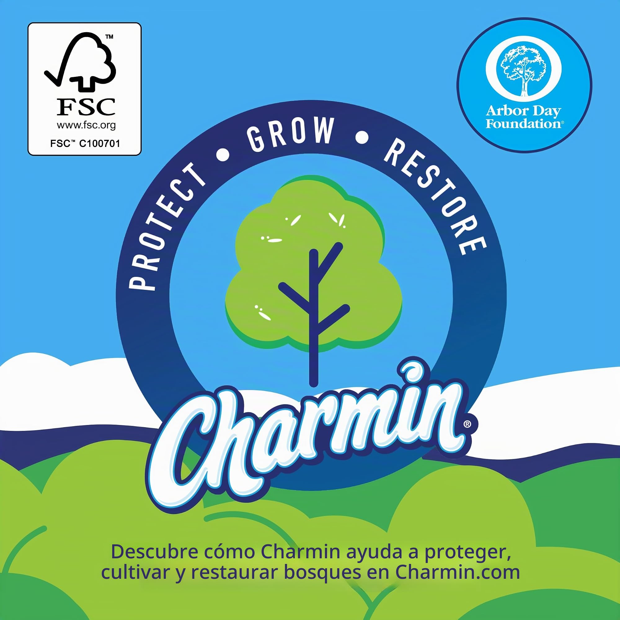 Charmin Papel higiénico ultra suave al tacto, 24 mega familiares = 123 rollos regulares, color blanco