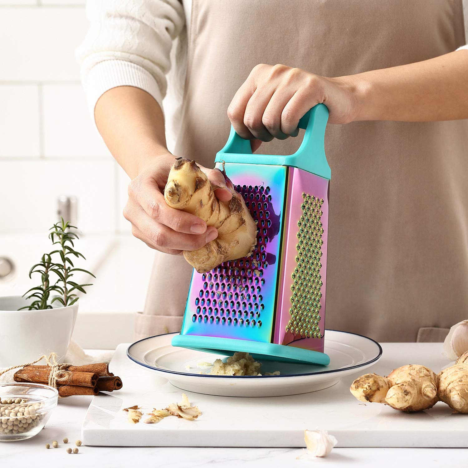 SPORTS FOOD ADVISER 4冊セット 4 Sided Stainless Steel Box Cheese Carrot Food Grater