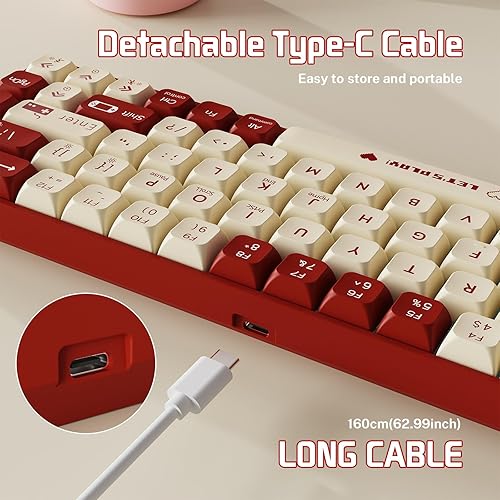 Miniatura 5 de AJAZZ AK680 Teclado mecánico para juegos y mouse Combo de teclas PBT intercambiables en caliente, teclas completas retroiluminadas RGB teclas