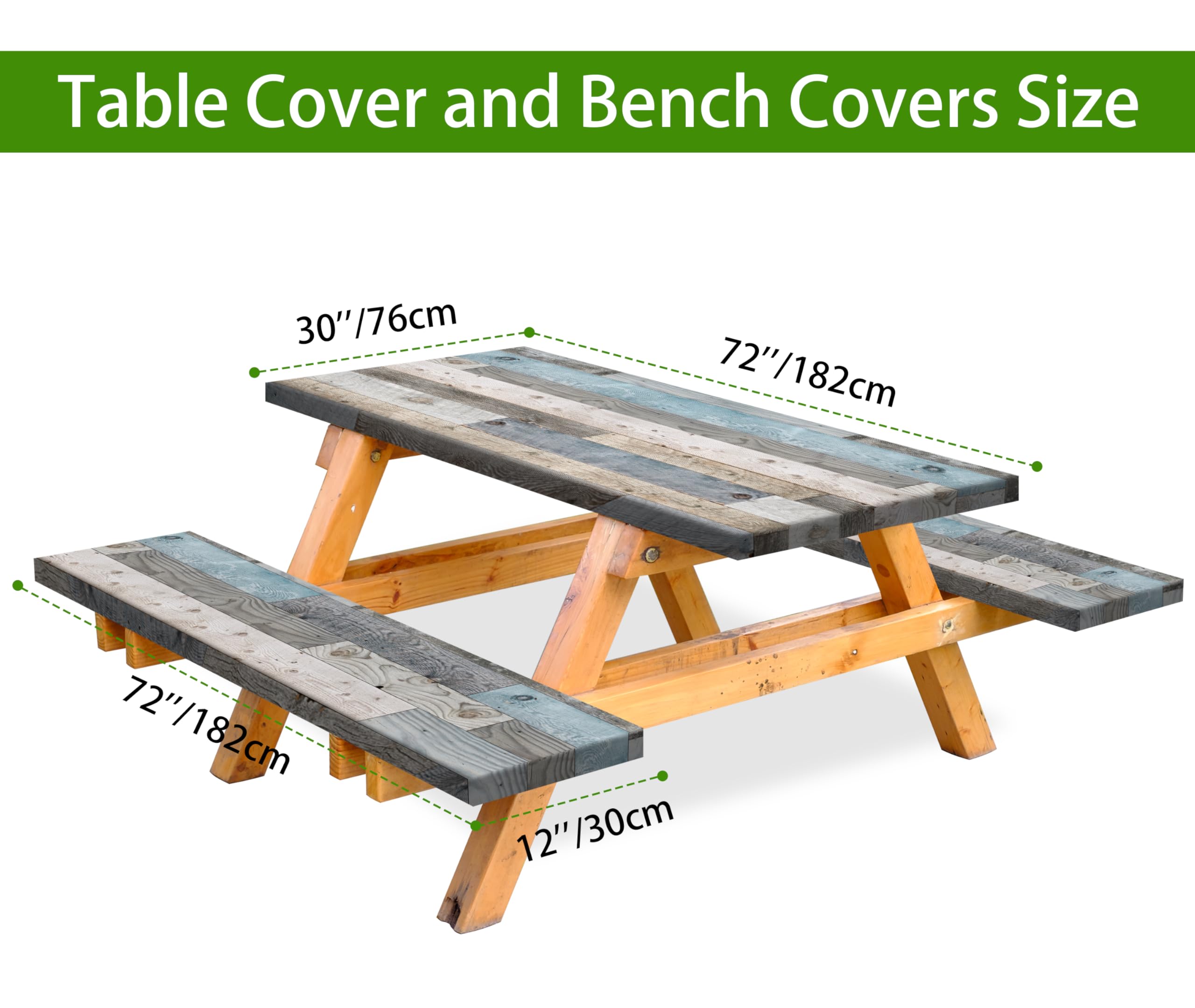 LuLu - Table De Pique-nique Kussen Banc De Pique-nique - 180 X 30 Cm - 4 Cm