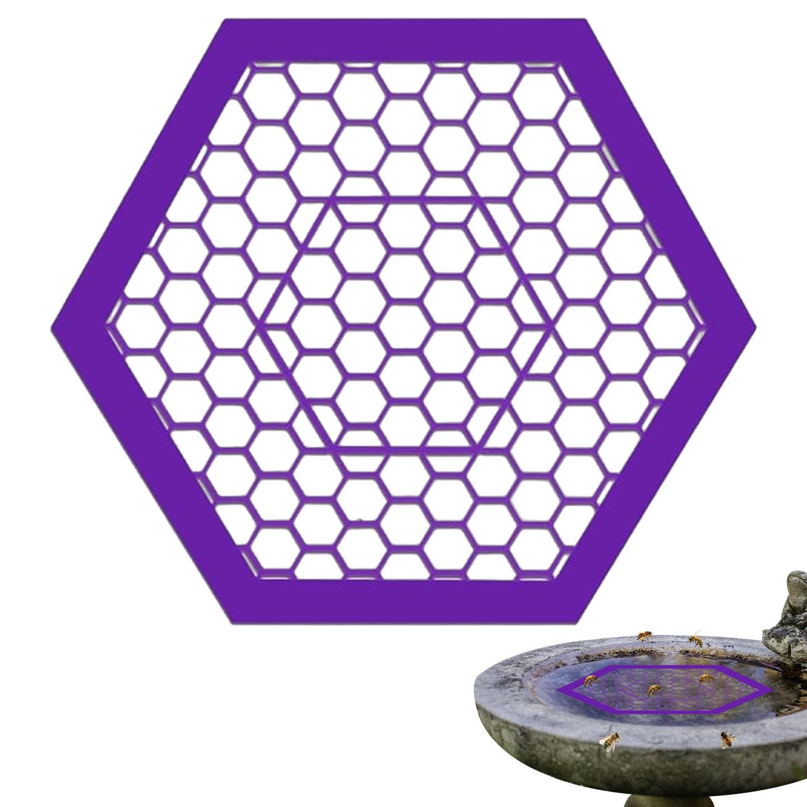 Stazione D'Acqua Per Api Galleggiante - Isola A Forma Di Alveare Per Giardino, Bianca O Gialla - Foto 10