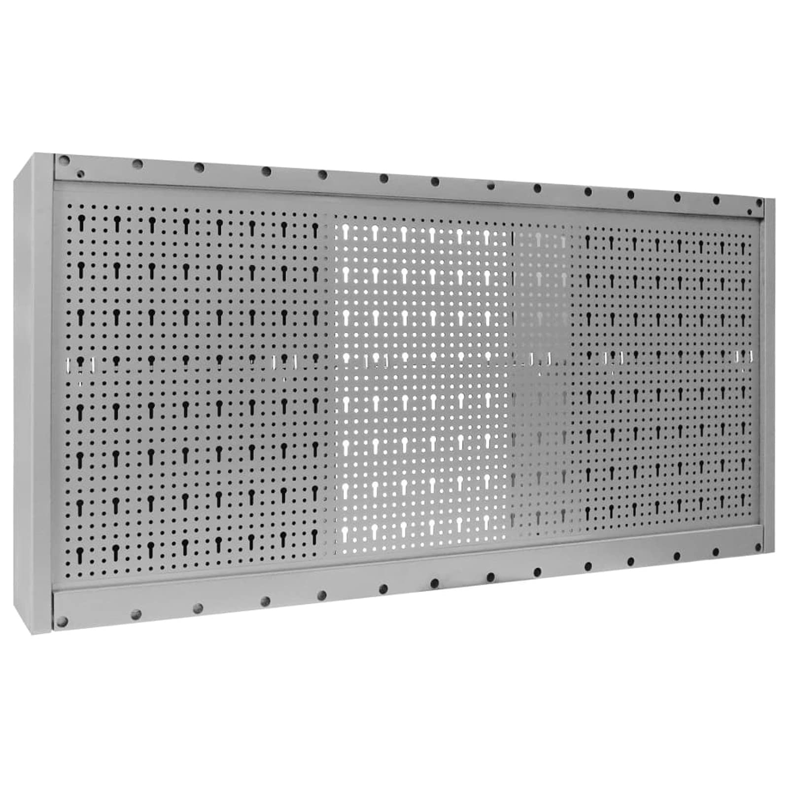 ShGaxin Armario de Herramientas de Pared, Organizador Herramientas Pared, Mueble Herramientas, Organizador Taller, Armarios Taller Mecanico, Industrial Metal Gris y Negro