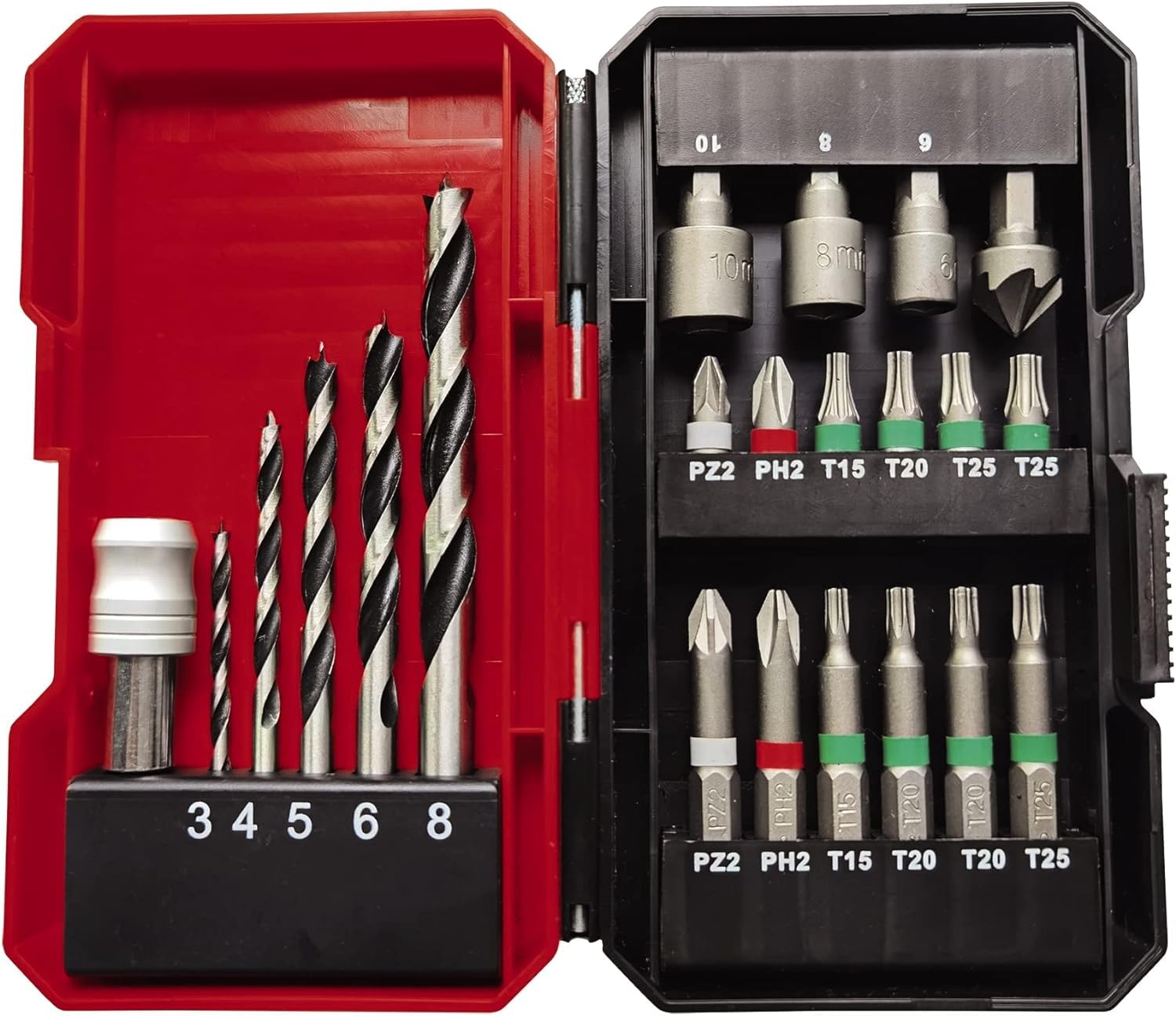 Einhell Akumulatorowa wiertarko-wkrętarka TE-CD 12/1 Li +22+CL (Li-Ion, 12V, maks. 30 Nm, 2-bieg. przekładnia, w tym 2 x akumulator 2,0 Ah, ładowarka, 22 cz. zestaw bit/wiertło, lampa akumulatorowa)