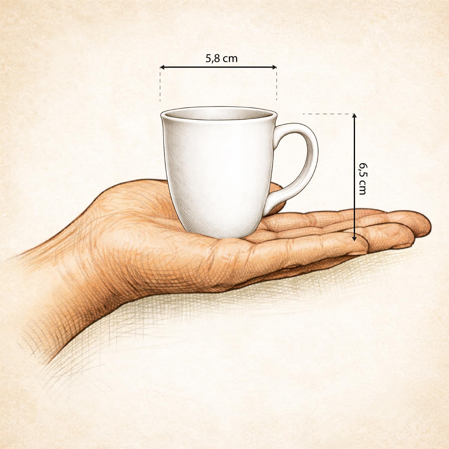 H:PPY life Monster Stark Espresso Cup, Mini Cup with Saying, Porcelain Cup, 10 cl Gift for Birthday, Girlfriend, 74738