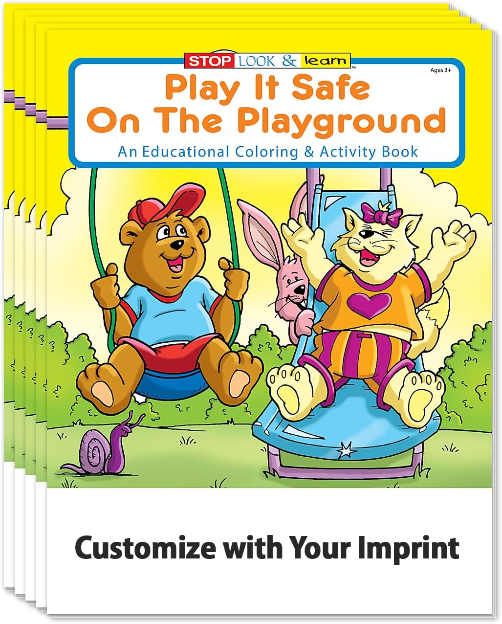 ZOCO – Play It Safe on the Playground – Coloring Books (25 Bulk Pack, Without Crayons) – Educational Games, Puzzles, Activities for Kids