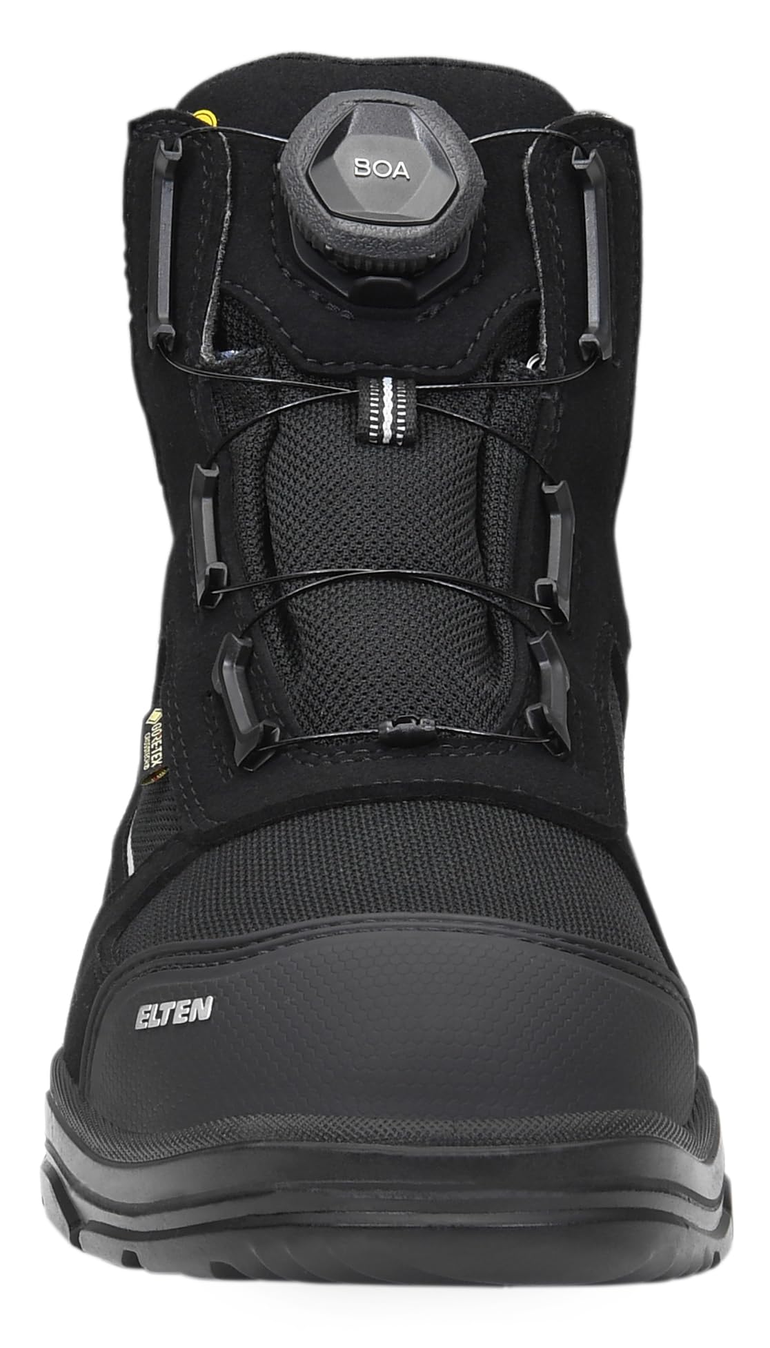 ELTEN Sicherheitsschuhe Matthew Pro BOA GTX Mid ESD S3 CI Typ 3, Damen und Herren, Textil, Stahlkappe, leicht, klassisch 47, Schwarz