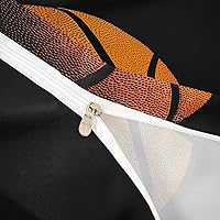 Vista 24 de Feelyou Eat Sleep - Juego de ropa de cama de baloncesto para niñas y niños, funda de edredón de baloncesto, funda de edredón para jugadores, funda
