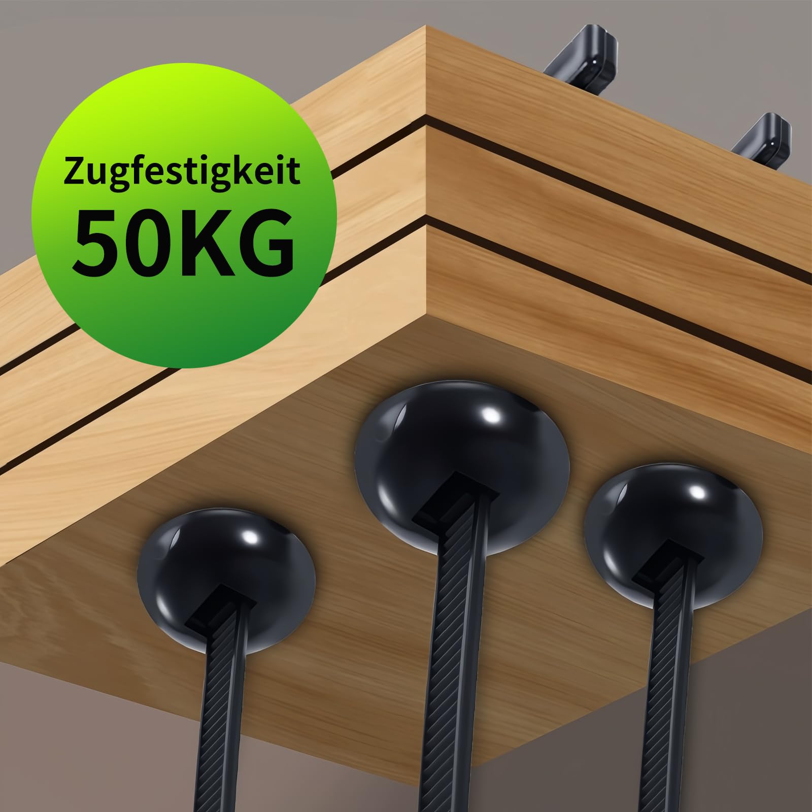 50 fascette universali con fibbia: cavo nylon pesante per riparazione e organizzazione auto, resistente ai raggi UV, sistema pin e pulsante