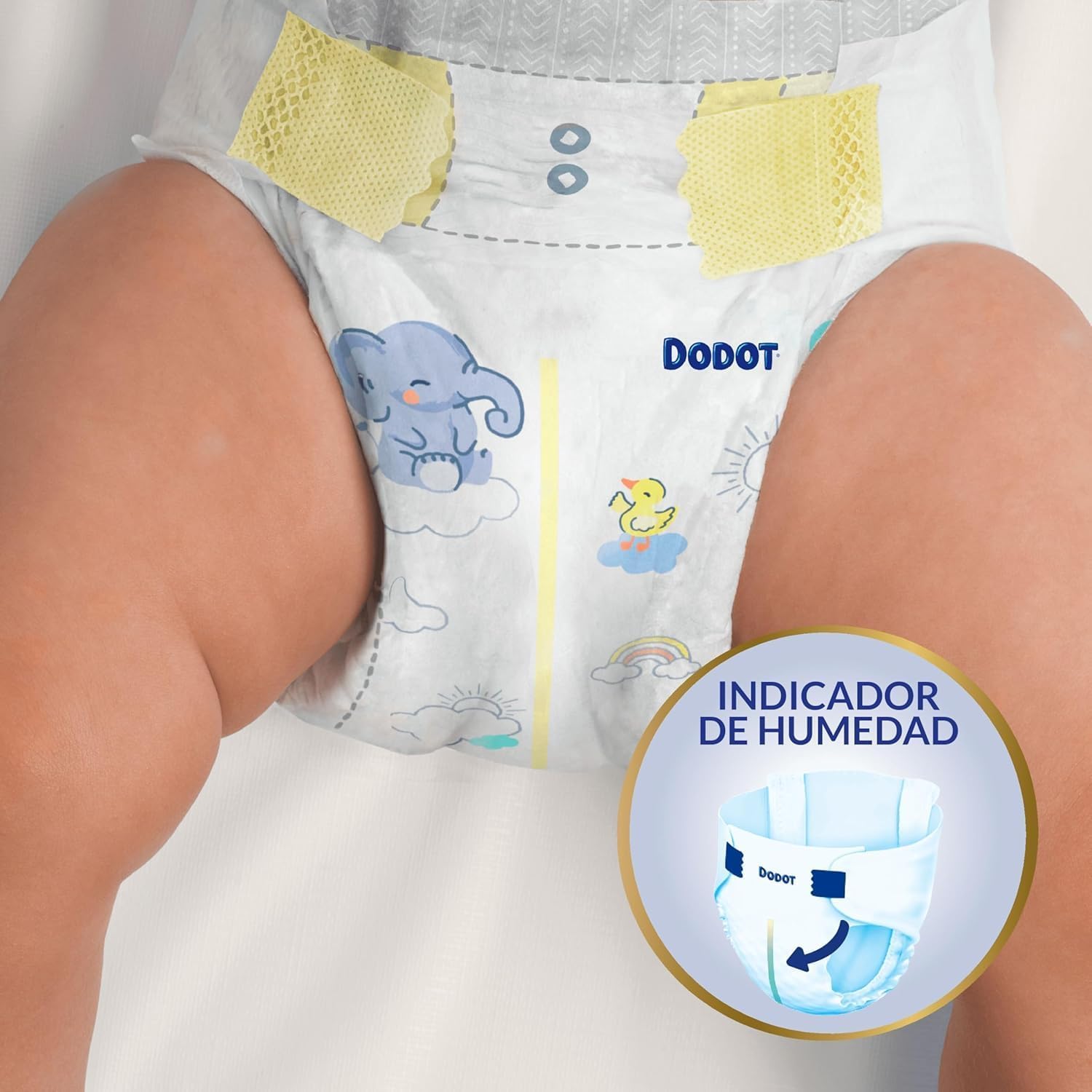 Dodot Pañales Sensitive Talla 1 (2-5 kg), 168 Unidades, con Toallitas Pampers Aqua Pure de Regalo