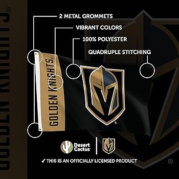 Amazon.com : Desert Cactus Las Vegas Golden Knights Flag NHL 100