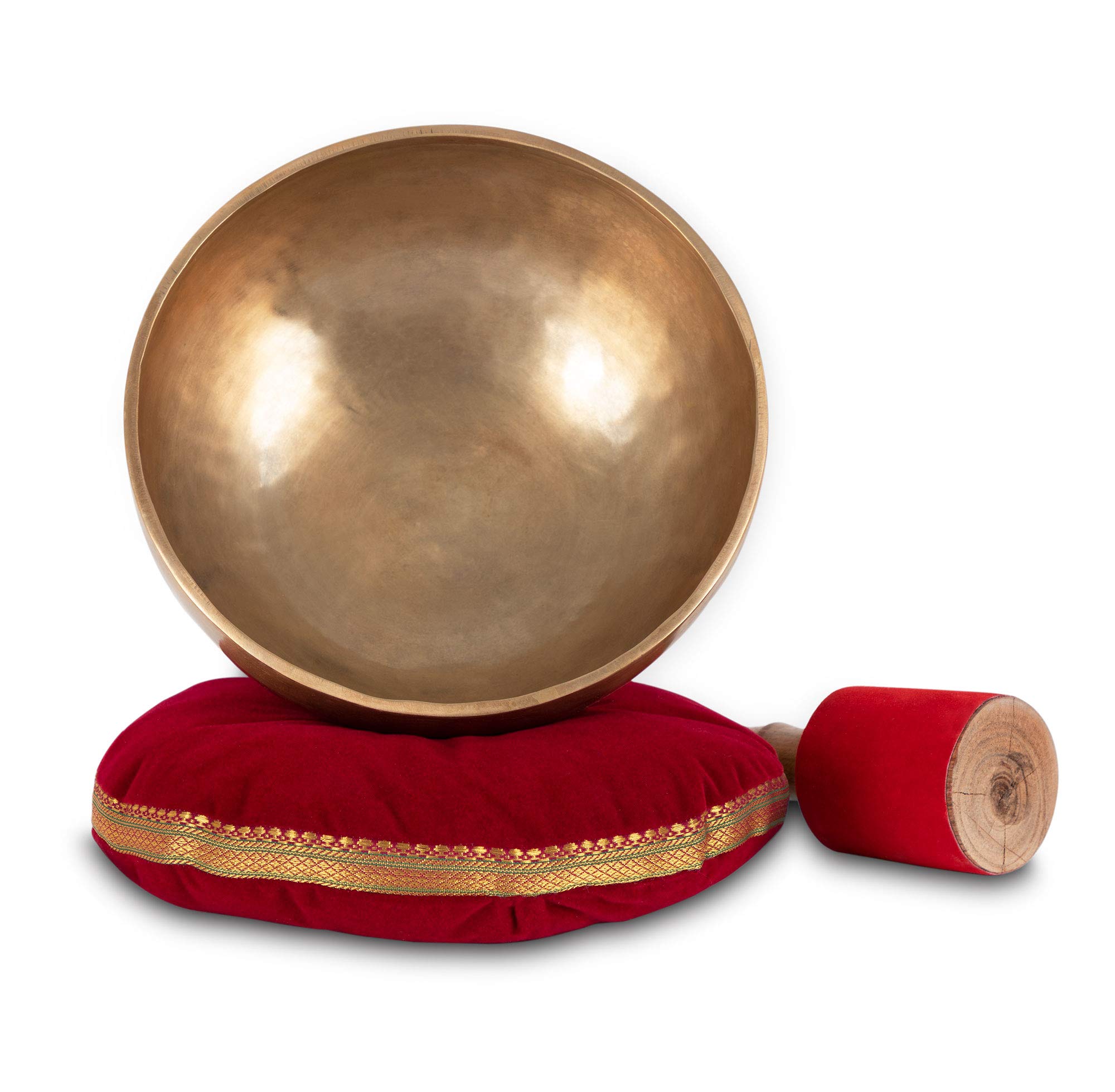 XDrum Omshanti Klangschale 25 cm Komplett Set, Handgemacht in Indien
