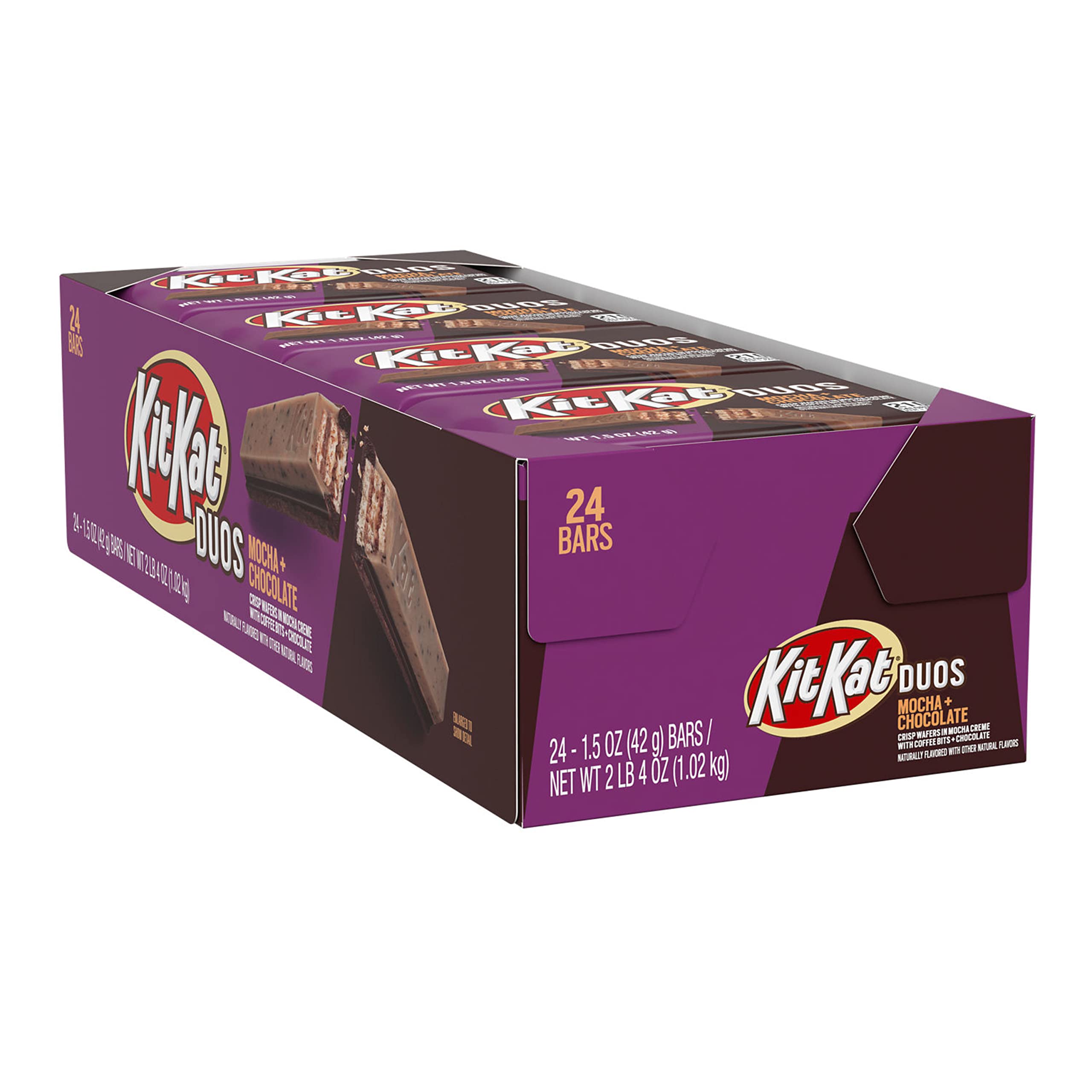 Buy KIT KAT DUOS Mocha Flavored Creme, Chocolate and Coffee Bits Wafer
