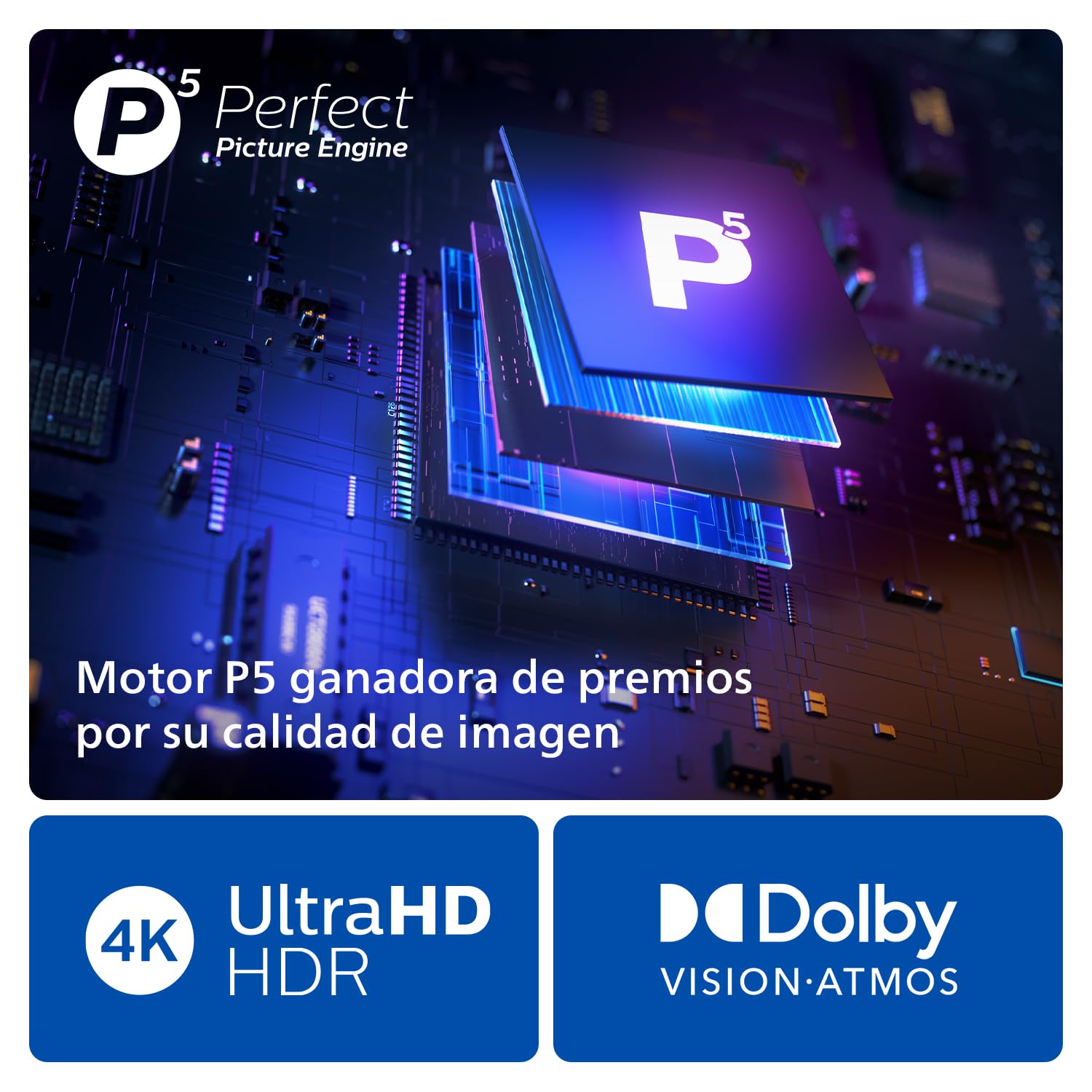Philips Ambilight 75PUS8919 Smart TV 4K LED - Pantalla de 75 pulgadas con plataforma Titan OS Pixel Precise Ultra HD y sonido Dolby Atmos, funciona con Alexa y con el asistente Google - Gris Antracita