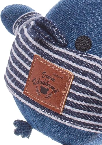 Miniatura 6 de Rilakkuma Kiiroitori San-X - Llavero de peluche de mezclilla original, Azul