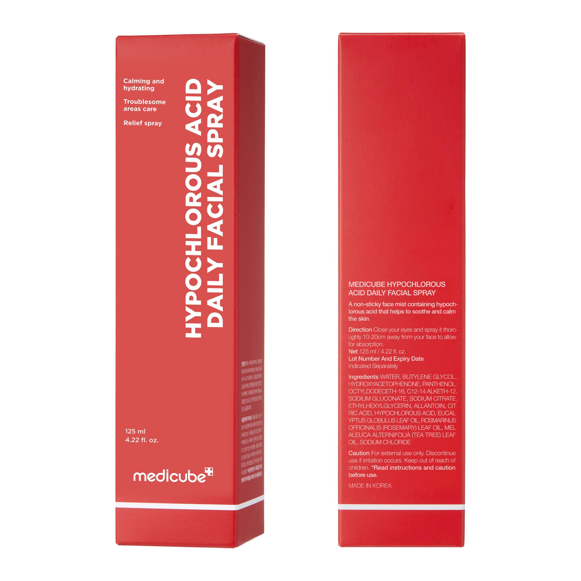medicube Power Soothing Spray 125 ml – Spray HOCl lenitivo per pelle sensibile e tutti i tipi di pelle – Cura quotidiana e post-sole