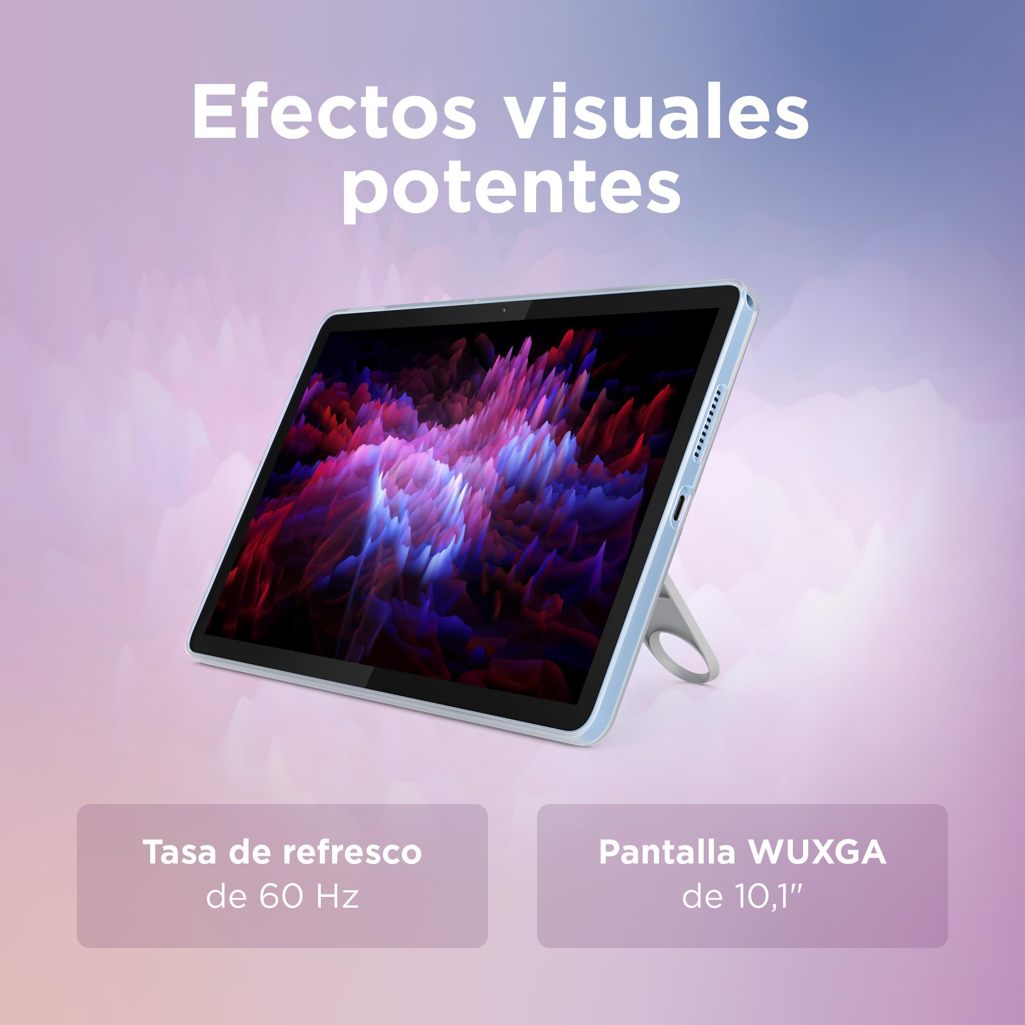 Lenovo Tab – Tablet 10.1" WUXGA (MediaTek Helio G85, 4 GB RAM, 128 GB, 60 Hz, 2 Altavoces, Wi-Fi 5, Bluetooth 5.3, Android 14) Color Azul Polar – Incluye Case Transparente con Soporte Incorporado — view 12