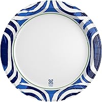 Vista 7 de Dixie Platos de papel ultra grandes, 10 pulgadas, 172 unidades (4 paquetes de 43 platos), 3 veces más fuertes, resistentes, aptos para microondas, a