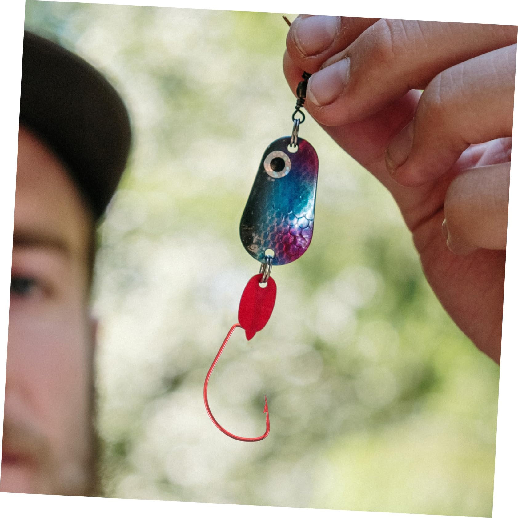 SUPVOX 150 Piezas anzuelos Compensados ​​para la Pesca anzuelos para Pescadores experimentados anzuelos de Pesca Compensados Ganchos Compensados ​​de Acero Carbono Rojo