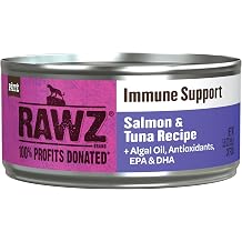 Rawz Immune Support CAT Food 5.5 Ounce Cans, 24 Pack Salmon&Tuna