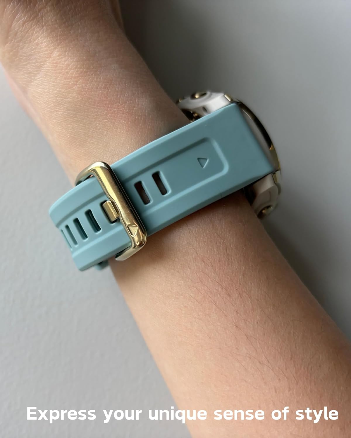 Watch Band for Garmin fenix 5s 6s 7s pro solar silicone light gold buckle quick fit 20mm bands Replacement for garmin epix pro gen 2 42mm Descent Mk2s/3/3i for women