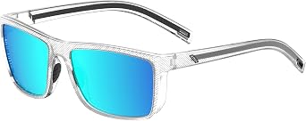 ATTCL 0.8 oz Square Polarized Sunglasses Men Driving TR90 UV400 Ultralight