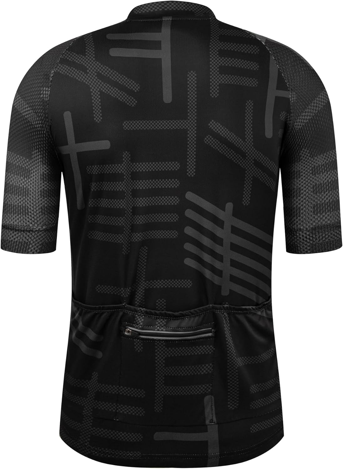 GCRFL Men's Cycling Jersey Short Sleeve Biking Shirt with 3 Rear Pockets + Zipper Pocket Breathable Quick Dry Bicycle Jersey - Image 2