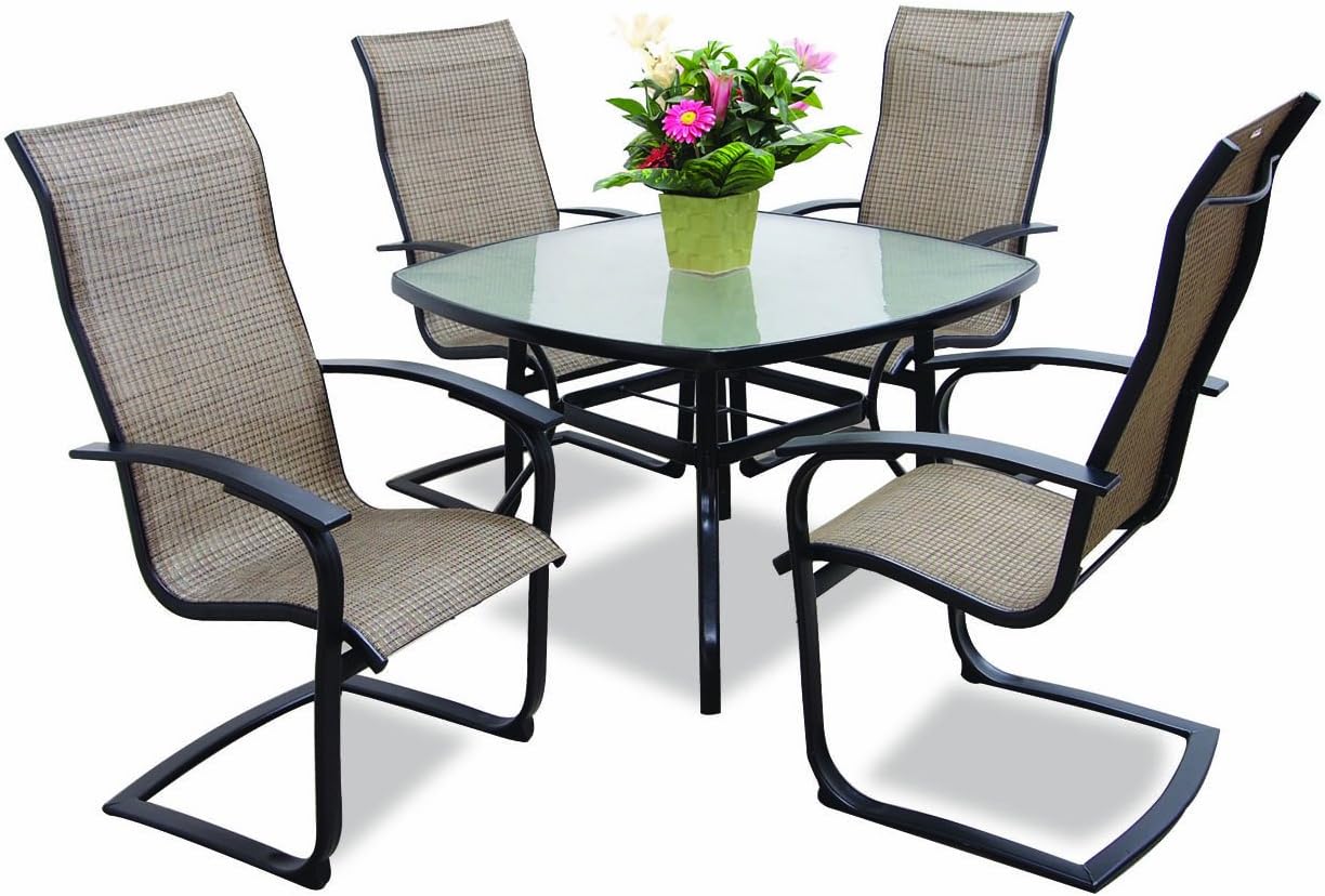 Max Furniture Metropolitan 5pc Outdoor Dining Table Set