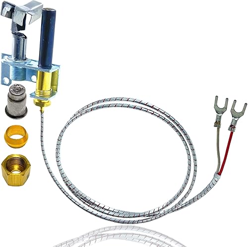 MCAMPAS Termopila de 750 mv, quemador piloto con gas natural y orificio piloto de gas propano para nueva freidora profunda AA cater truck