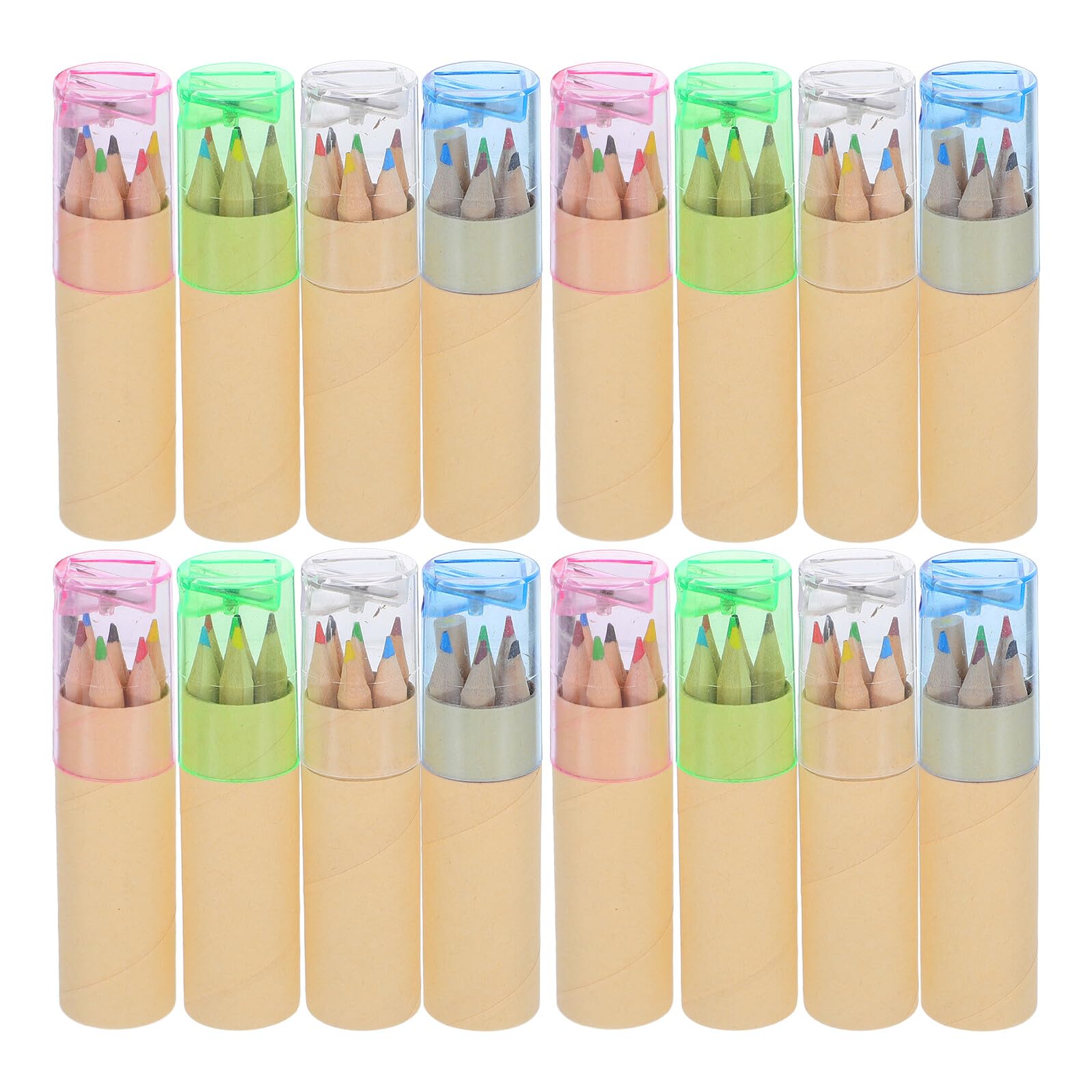 COHEALI 32juego Mini Lápices de Colores de Portátiles con Sacapuntas Lápices de Dibujo Adultos para Dibujar y Proyectos de Arte Escolar