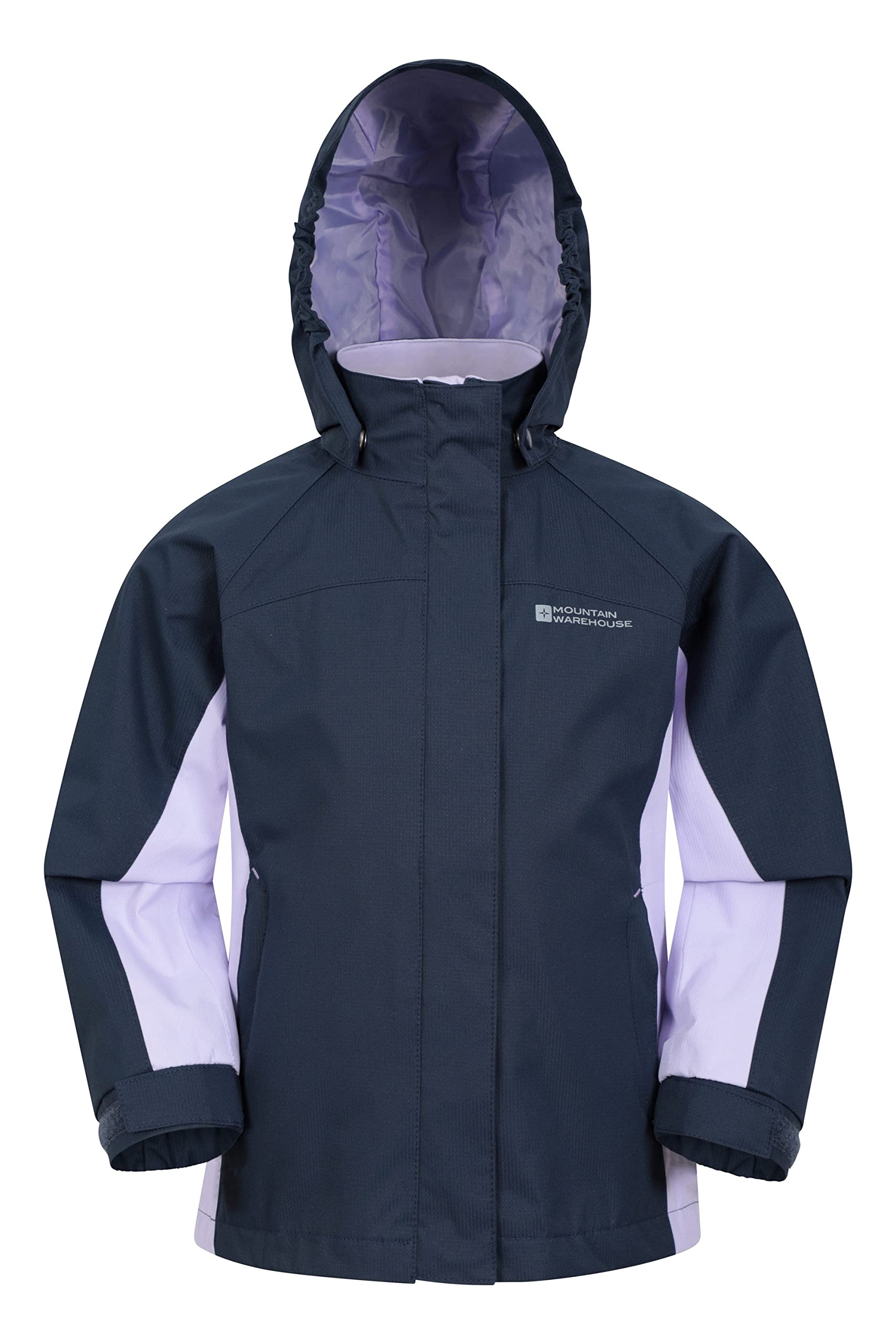Mountain Warehouse Shelly II Chaqueta de los Cabritos - Impermeable, Impermeable, Costuras Selladas para niños, puños Ajustables, Bolsillos para niños y niñas