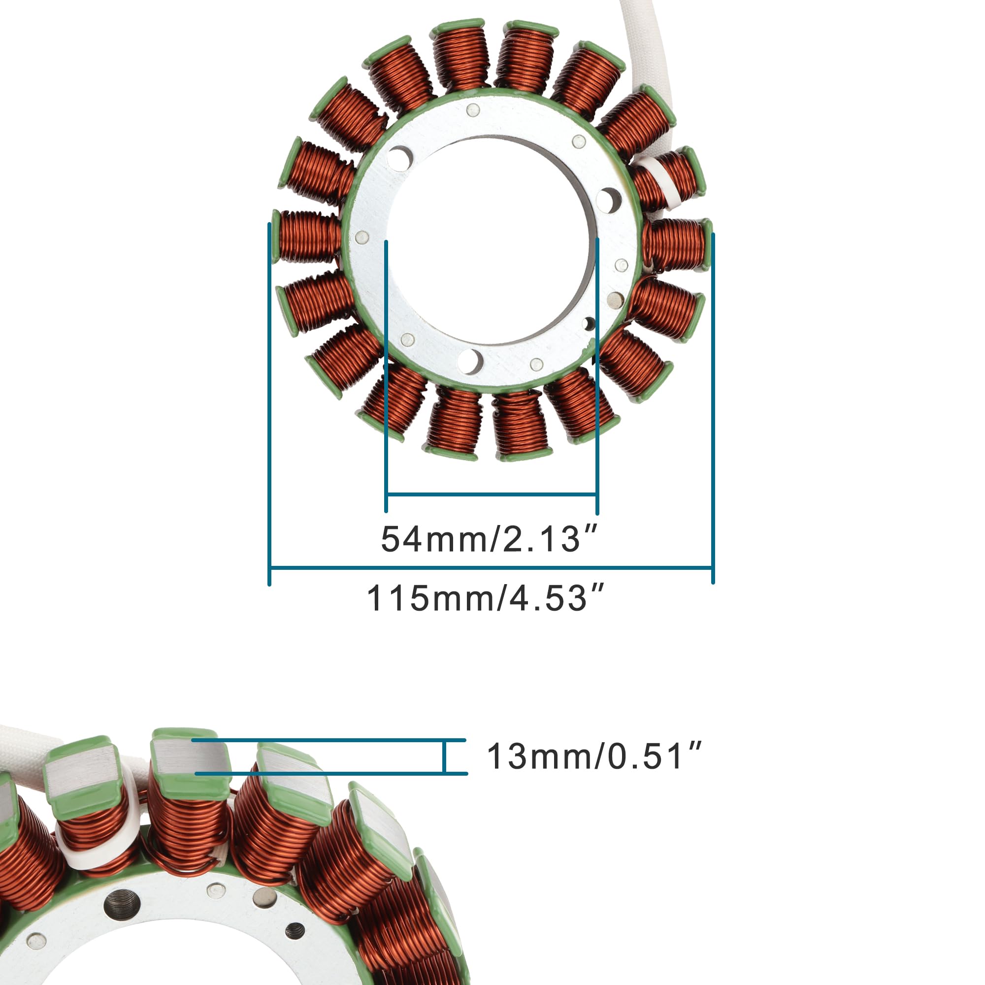 GOOFIT 18 Bobina 5 Bobina di accensione del magnetostatore del generatore di fili Sostituzione per Hisun Motors Vecto 550 750 HS550 HS750 OEM 31120-007G-0000