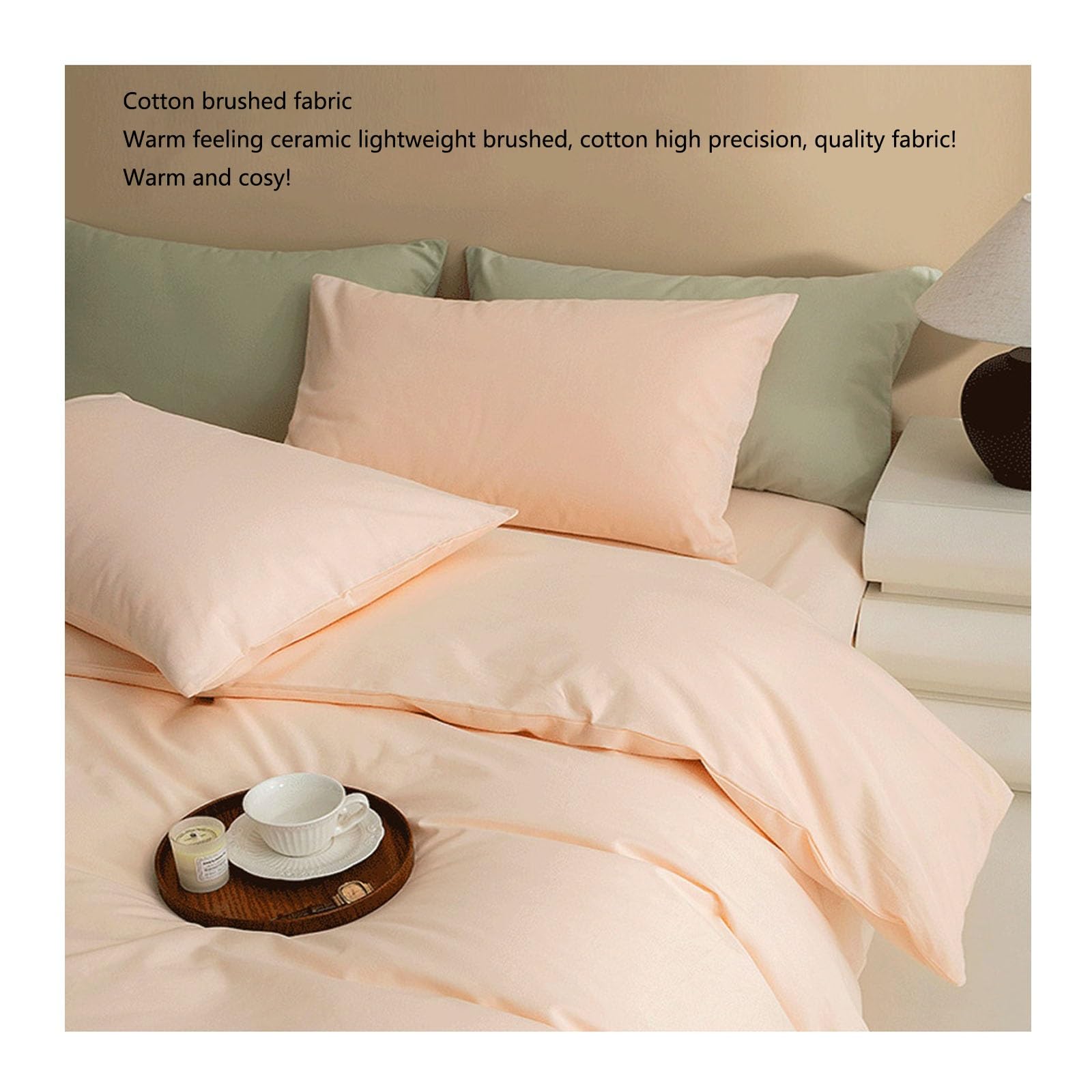 Amazon｜4色の無地コットン - 100%長繊維コットンマイクロファイバー