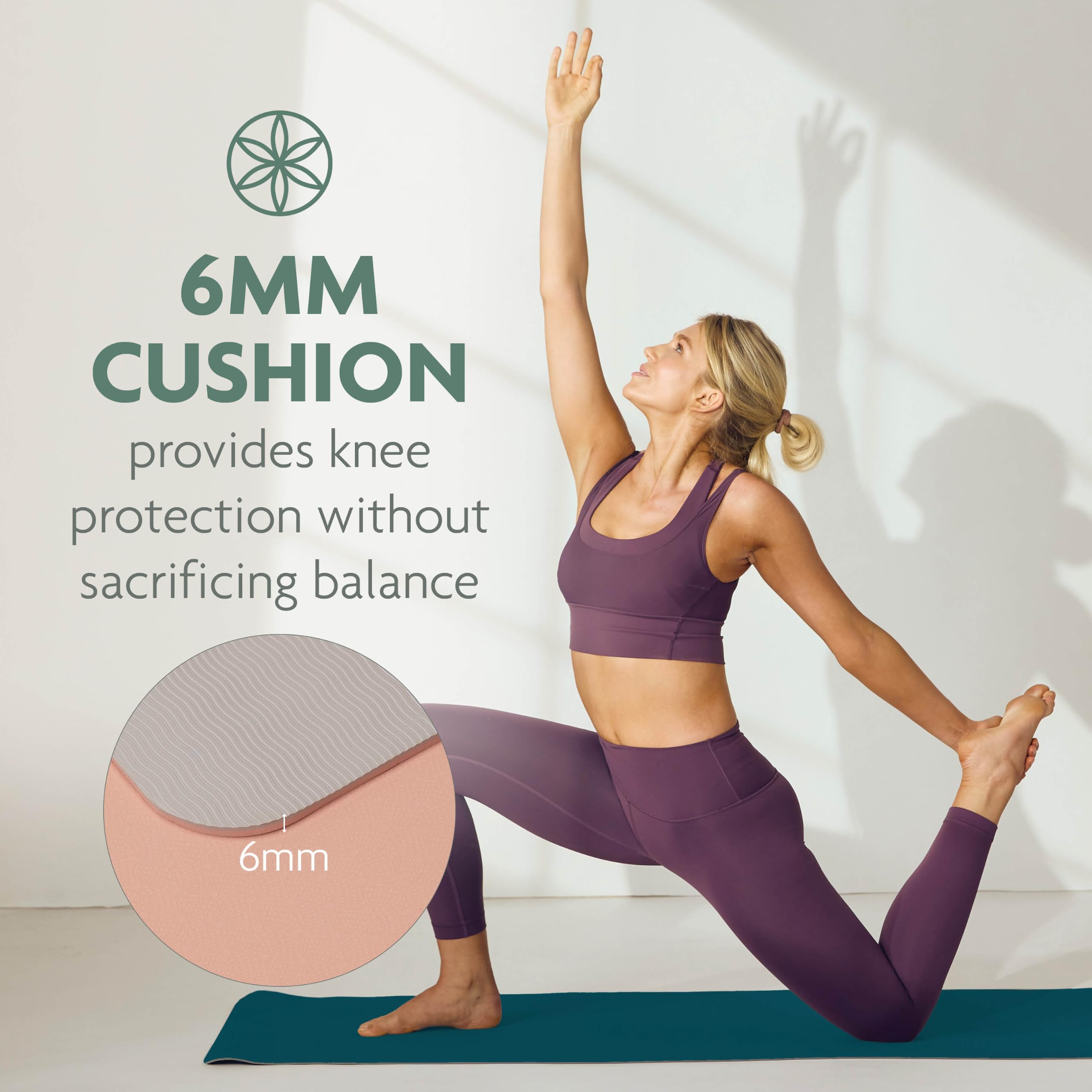 Gaiam Esterilla de yoga Performance TPE para ejercicios y fitness para todo tipo de yoga, pilates y ejercicios de suelo