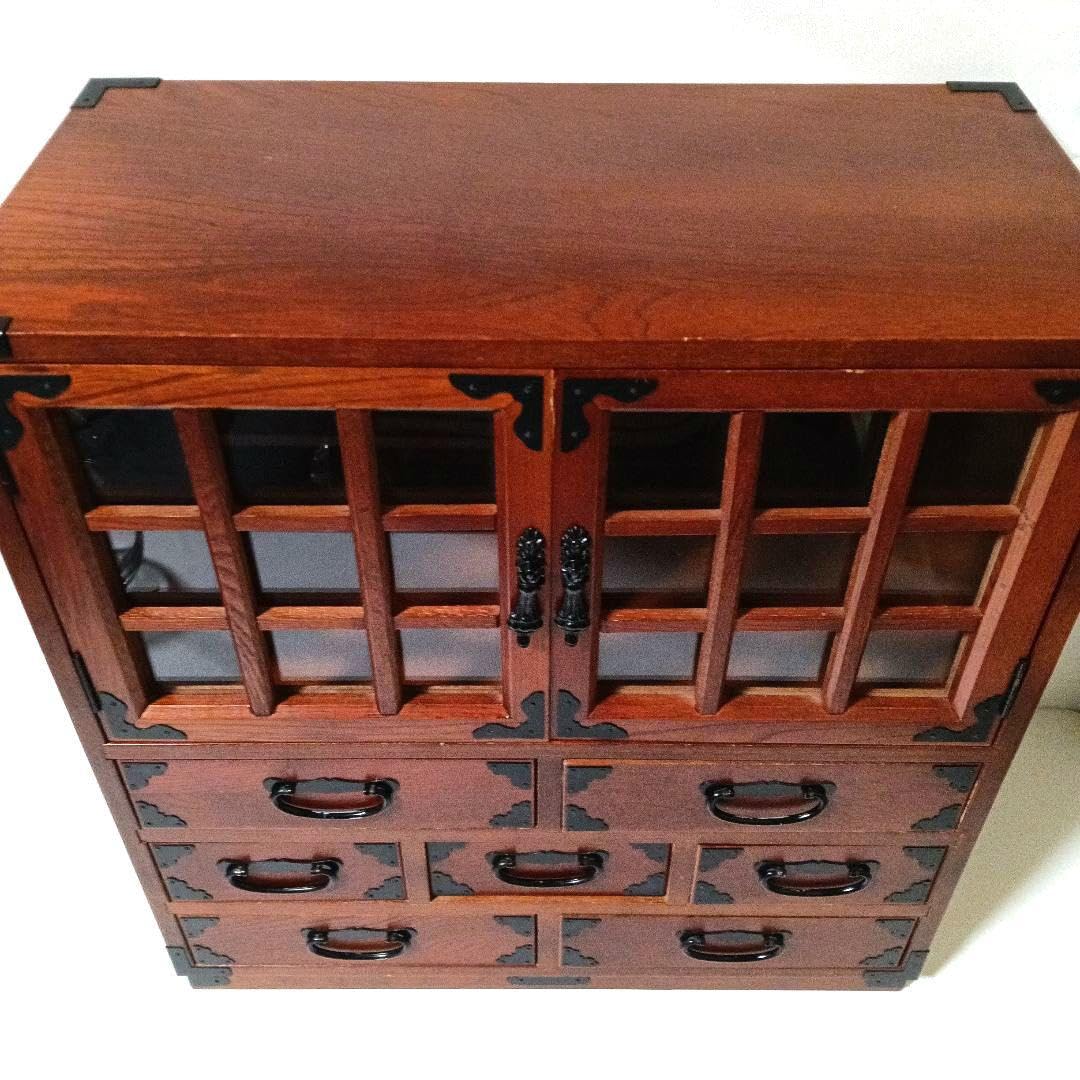 美品 民藝 水屋箪笥 茶箪笥 食器棚 和箪笥 古民家 アンティーク 時代 Amazon.co.jp: 民藝 水屋箪笥 茶箪笥 食器棚 和箪笥 古民家
