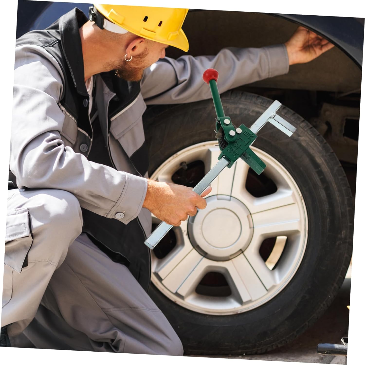 ABOOFAN Automotive Tire Repair Tool Compact Tire Spreader for Car Motorcycle Lightweight Manual Tire Expander for Efficient Tire Changing and Repair for Truck Tire